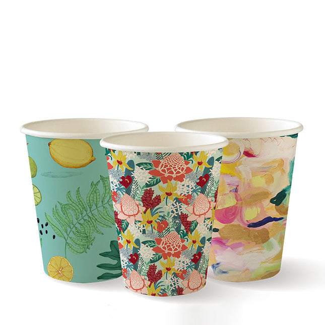 BioPak RT-BC-8-4X25P-P 280ml hot paper cups 25pk