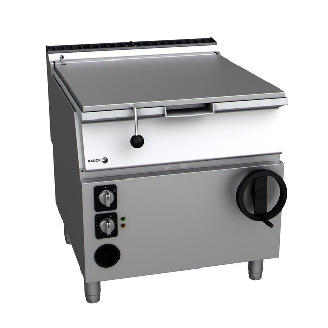 Fagor Kore 900 Series gas tilting bratt pan SB-G910I with crank handle and front control panel