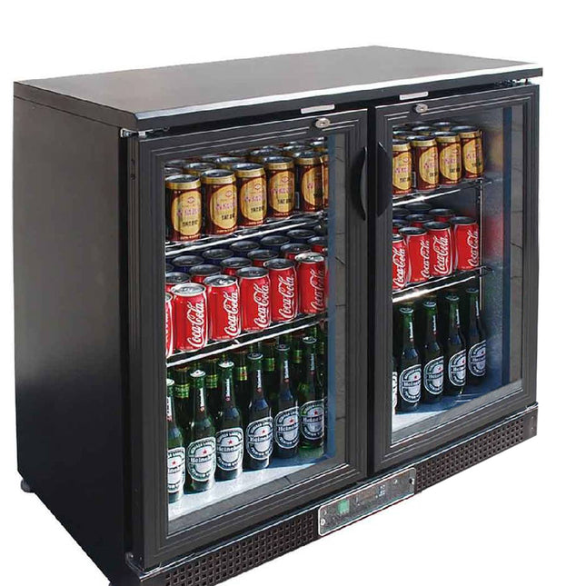 Thermaster SC248G Two Door Glass Bar Fridge 202L