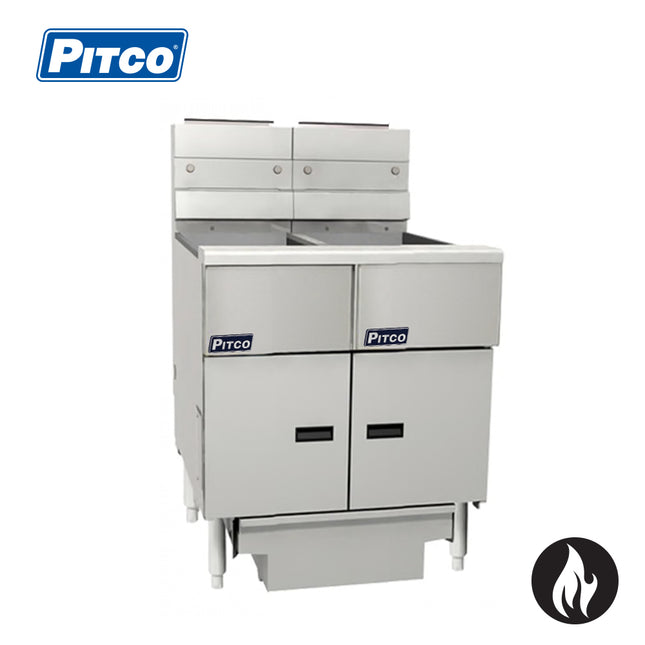 Pitco Twin Gas Fryer with Filter SG14-2/FD