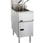 Pitco Gas Fryer Split Pot , 2 Baskets , 9'' Legs, Lid , 35 Kg's P/H , 23 Lt Oil Capacity SG14TS