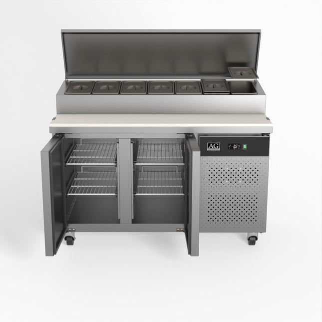 AG Equipment SH2000-700 salad/noodle/sandwich prep bar fridge — view 2