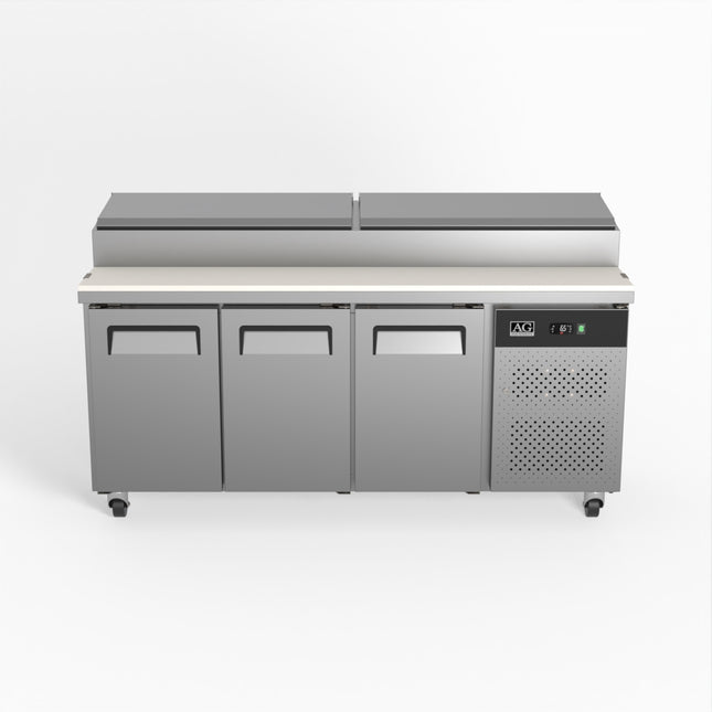 AG Equipment SH3000-700 salad/noodle/sandwich prep bar fridge — front view