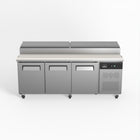 AG 580L 3 Door Saladette Prep Fridge 10 x 1/3 GN SH3000-800