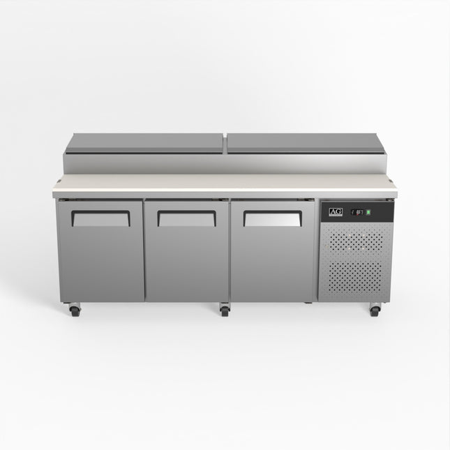 AG Equipment SH3000-800 salad/noodle/sandwich prep bar fridge — front view
