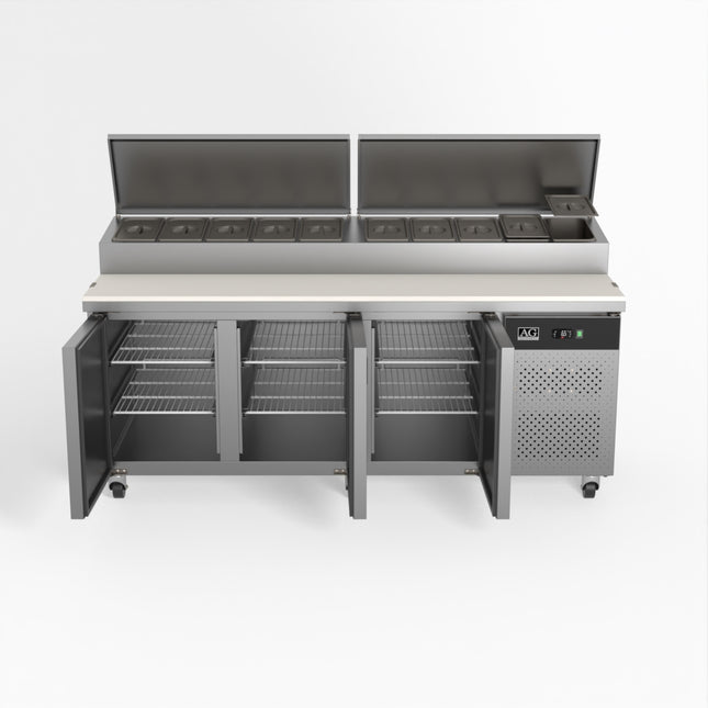 AG Equipment SH3000-800 salad/noodle/sandwich prep bar fridge — view 2