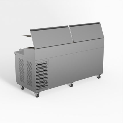 AG 580L 3 Door Saladette Prep Fridge 10 x 1/3 GN SH3000-800