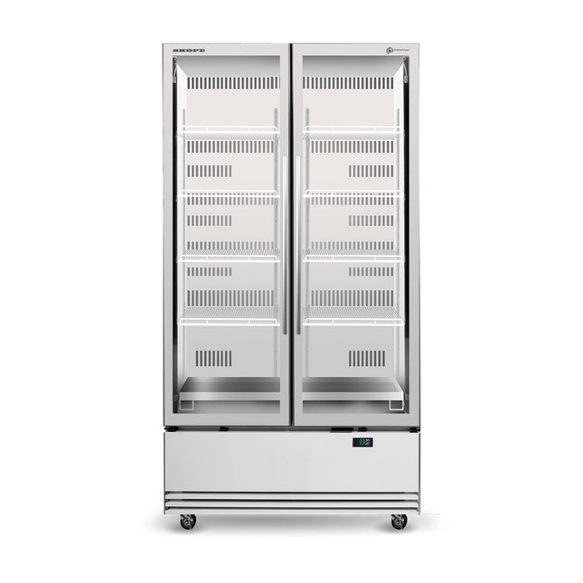 Skope 2 Glass Door Display or Storage Fridge - SKB900N-A