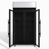 Skope TMF1000N-AC 2 Glass Door Display or Storage Freezer, Lit Sign