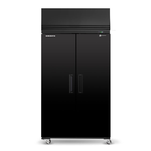 Skope SKFT1000NS-A 2 Solid Door Upright Display or Storage Freezer