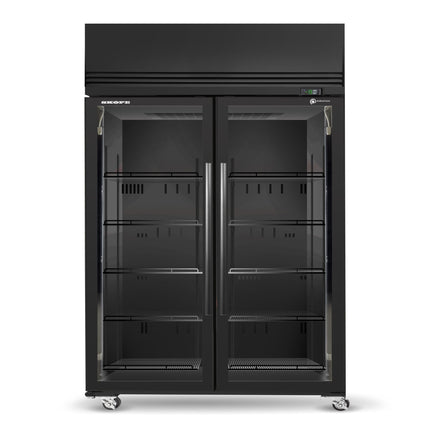 Skope SKFT1300N-A 2 Glass Door Upright Display or Storage Freezer