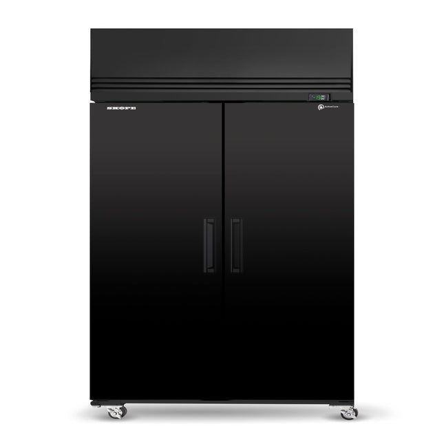 Skope SKFT1300NS-A 2 Solid Door Upright Display or Storage Freezer