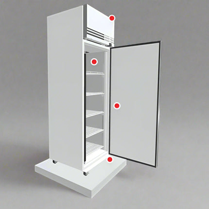 Skope SKFT650NS-A 1 Solid Door Upright Display or Storage Freezer