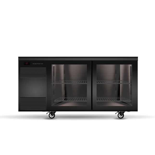 Skope BackBar 2 Glass Sliding Door SlimLine Fridge SL.2.GSL