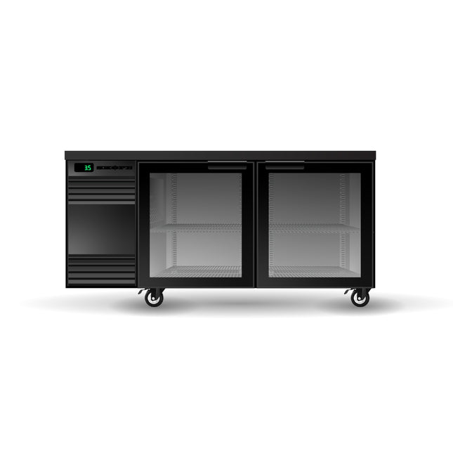 Skope BackBar 2 Glass Swing Door SlimLine Fridge - SL.2.GSW
