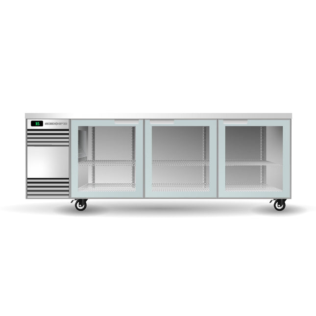Skope BackBar 3 Glass Swing Door SlimLine Fridge - SL.3.GSW