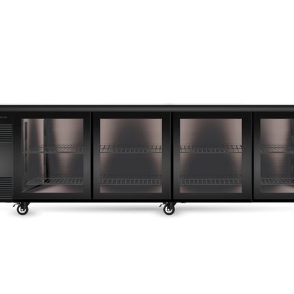 Skope BackBar 4 Glass Sliding Door SlimLine Fridge