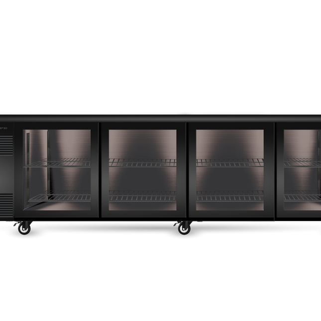 Skope BackBar 4 Glass Sliding Door SlimLine Fridge