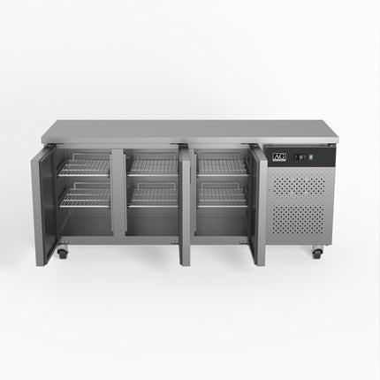 AG Three Door Commercial Worktop / Under Bench Fridge 600mm Depth SLX3100TN