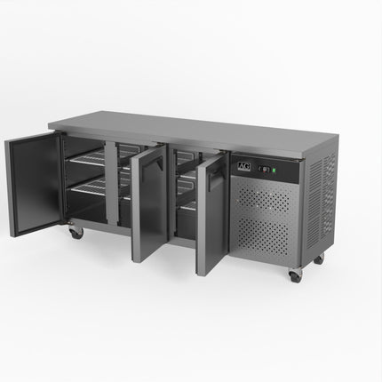 AG Three Door Commercial Worktop / Under Bench Fridge 600mm Depth SLX3100TN