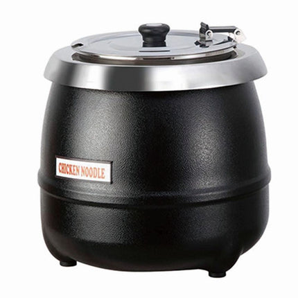 CookRite Electric 10L Black Soup Kettle Food Warmer
