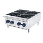 CookRite Countertop Gas 4 Burner Cooktops NG ATHP-24-4-NG