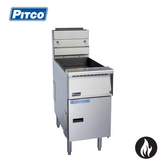 Pitco Gas Fryer Solid State Control 2 Baskets SSH55