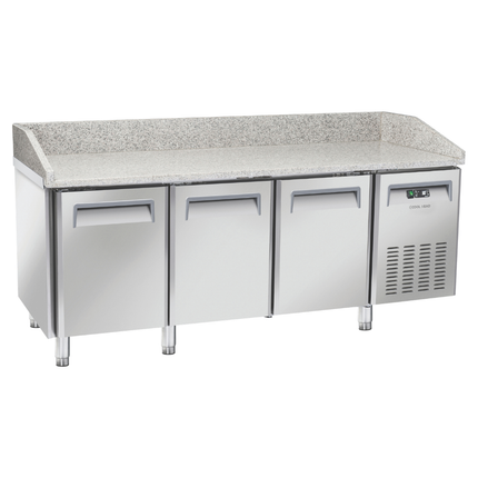 Saltas Marble Top Pizza Fridge 3 Door MPB0030