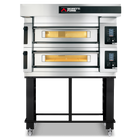 Moretti Forni serieS Double Deck Baking Oven on Stand 8 x35cm Pizza COMP S100E/2/S