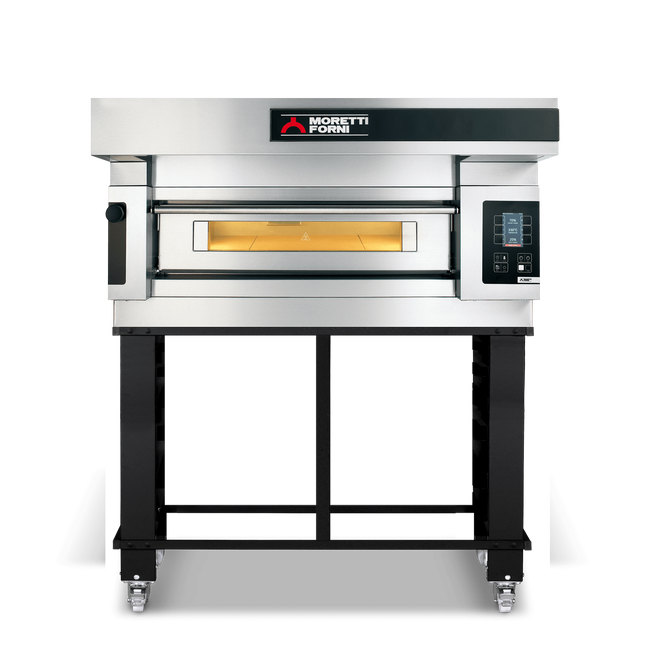 Moretti Forni serieS Single Deck Baking Oven on Stand 2 x 35cm Pizza COMP S50E/1/S