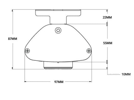 Roband Quartz Heat Lamp Assembly with Light 1800mm SQ1800