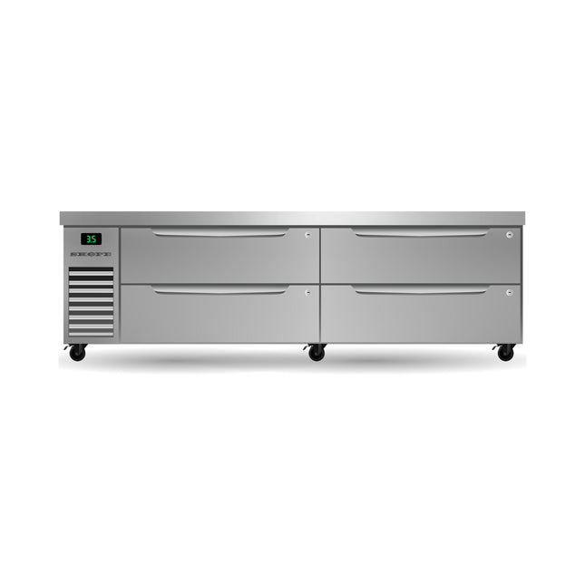 Skope ProSpec Four Drawer Two Bay ChefBase GN 2/1 Fridge - PG21.CBR.2.D4 - Main Image