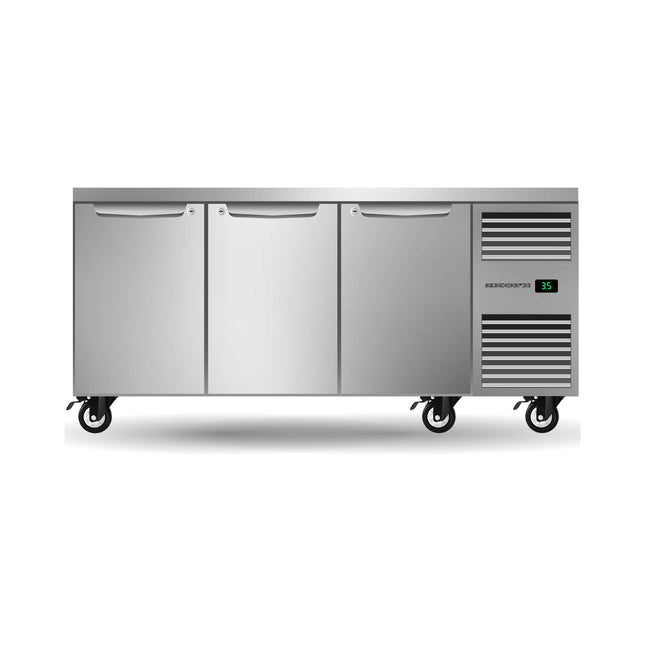 Skope ProSpec Three Solid Door Underbench GN 11 Right Hand Fridge - PG11.UBR.3.SD.RH - Main Image