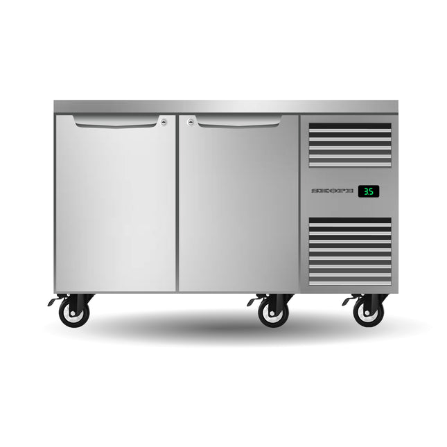 Skope ProSpec Two Solid Door Underbench GN 11 Right Hand Fridge - PG11.UBR.2.SD.RH - Main Image