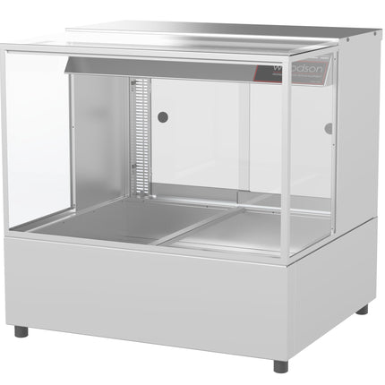 Woodson 2 Module Square Glass Hot Food Display W.HFSQ22