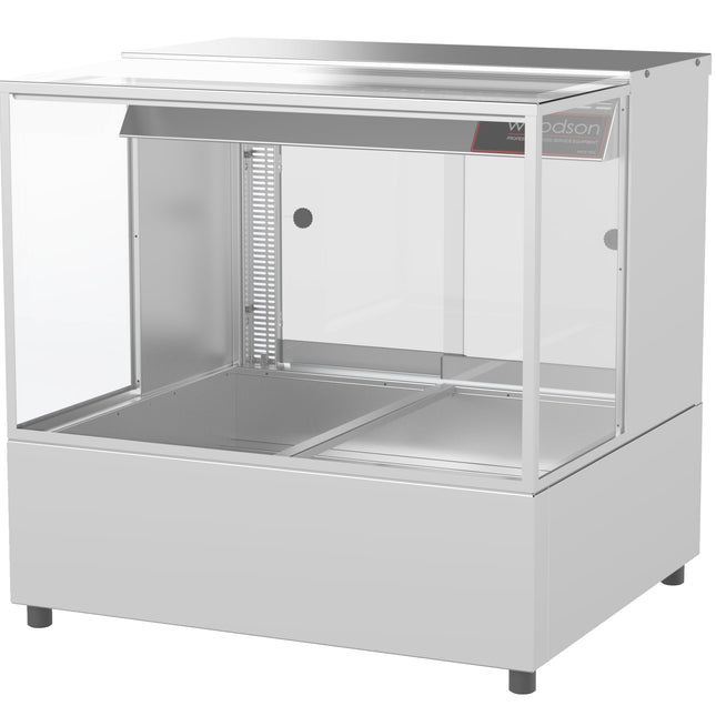 Woodson 2 Module Square Glass Hot Food Display W.HFSQ22
