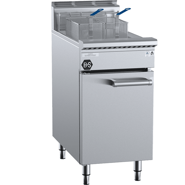B+S Black Single Pan Turbo Fryer LPG TF-451-LPG