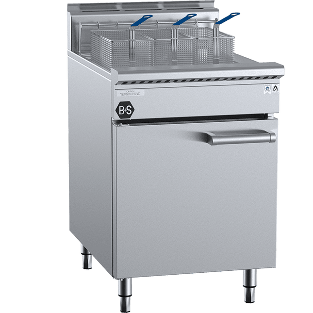 B+S Black Single Pan Turbo Fryer Natural Gas TF-601-NG