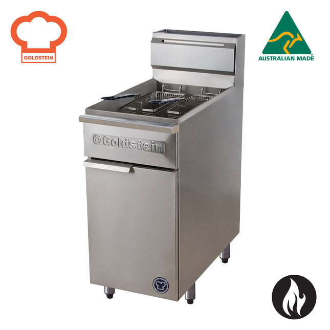 Goldstein Gas Single Pan Turbo-Tube, Pan Size 353 X 353 X 300 mm, 2 Baskets Per Pan, 28 Ltr. Capacity TGF1M/400L