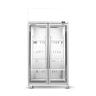 Skope TME1000N-AC 2 Glass Door Display or Storage Fridge, Lit Sign