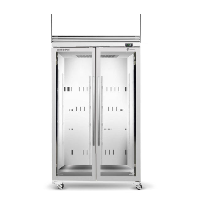 Skope 2 Glass Door Upright Display or Storage Ice Freezer TMF1000N-Ice