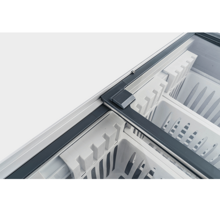 Thermaster 256L Chest Freezer With Flat Glass Sliding Lids WD256G