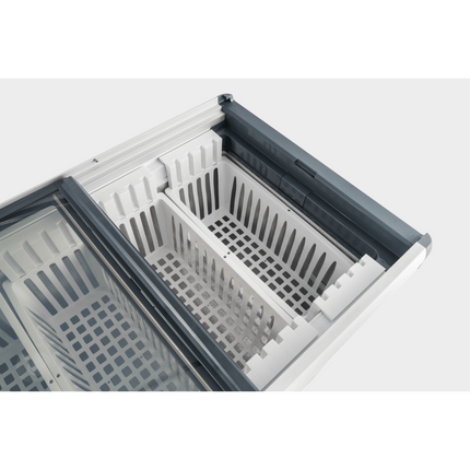 Thermaster 256L Chest Freezer With Flat Glass Sliding Lids WD256G