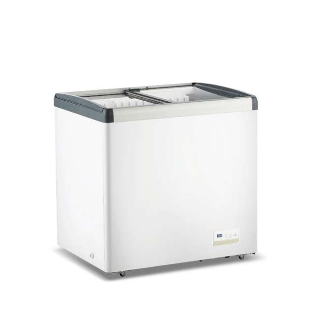 Thermaster 256L Chest Freezer With Flat Glass Sliding Lids WD256G
