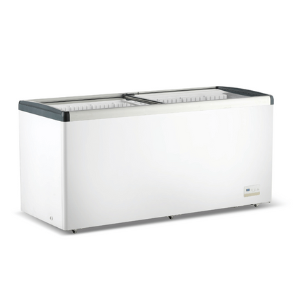 Thermaster 586L Chest Freezer With Flat Glass Sliding Lids WD586G