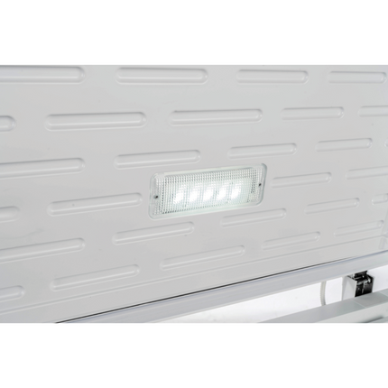 Thermaster 600L Chest Freezer With Stainless Steel Lid BD600F features lights