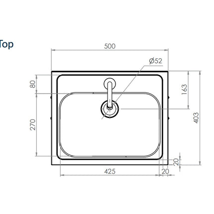 3Monkeez Hands Free Knee Operated Stainless Steel Basin Hand Wash Sink