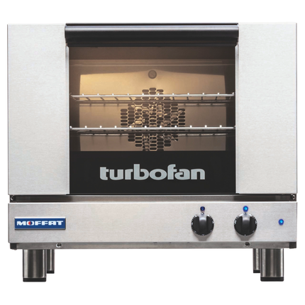 Turbofan oven with visible brand logo on a white background