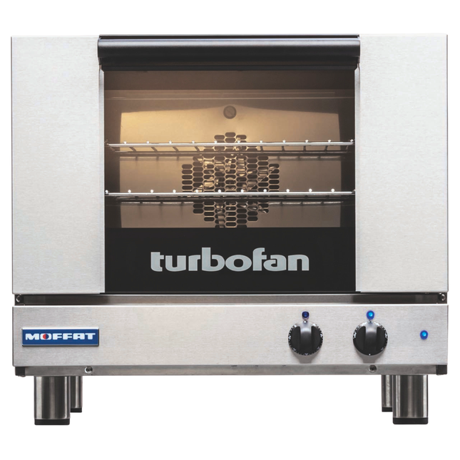 Turbofan oven with visible brand logo on a white background