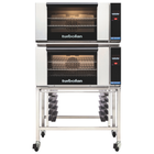 Turbofan double decker oven on a white background